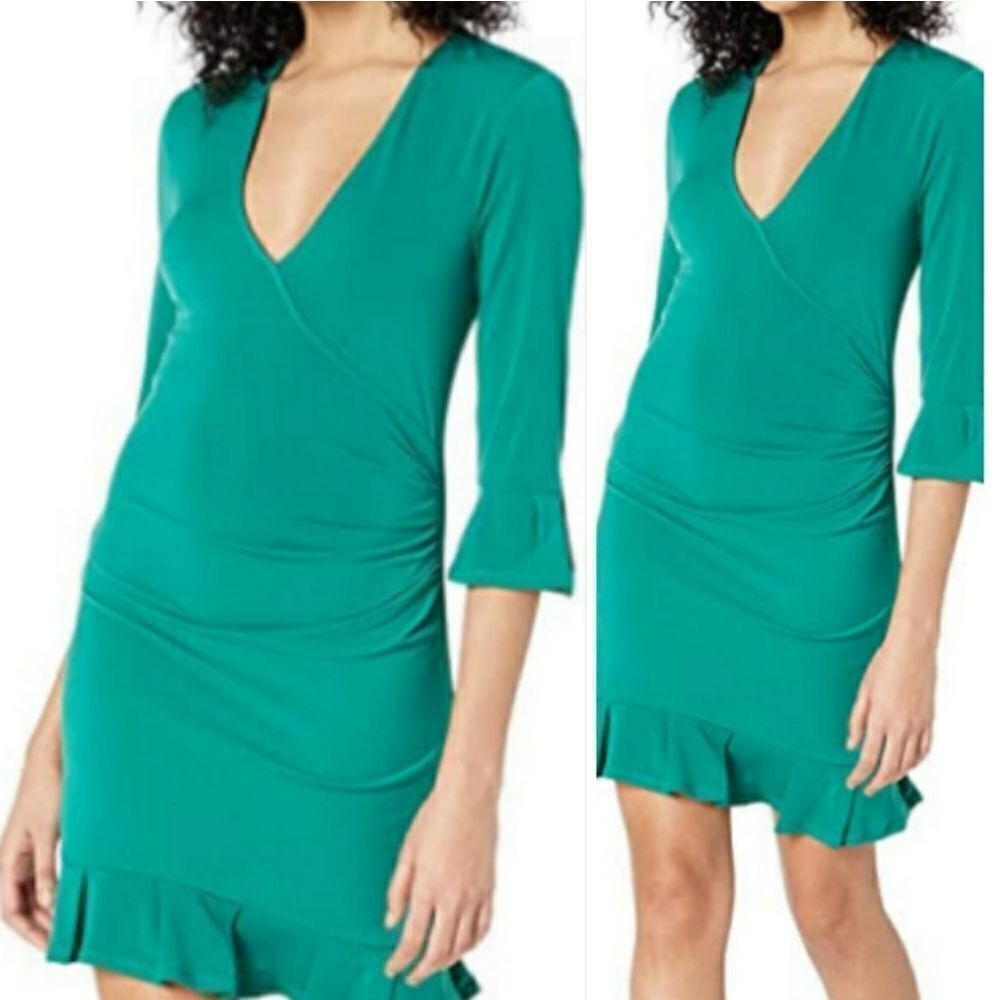 bcbgeneration green dress XS